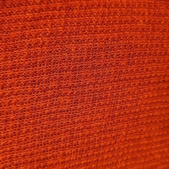 💕EILEEN FISHER💕 Long Organic Linen Blend Cardigan ~ Rust Orange Medium - Picture 5 of 11